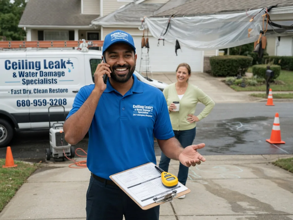 Ceiling Leak Cleanup Ellinwood, KS FAQs